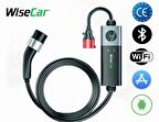 WiseCar WTPS3 22 KW Taşınabilir Elektrikli Araç Şarj Cihazı Mobil Uygulamalı + Wifi + Bluetooth