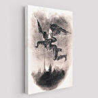 Goethe'nin Faust'undan Mephistopheles'in Gökyüzündeki Önsözü Kanvas Tablo-5301