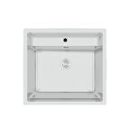 Crauf Poli 6301 PVD Inox Tek Gözlü 51x58 cm Paslanmaz Çelik Mutfak Eviyesi