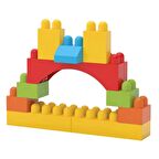 Eğitici Multi Blok Büyük Bloklar 120 Parça - Montessori Oyuncak Renkli Bloklar