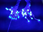 10 Metre Led Işık 220Volt Dekor Ledi - Yılbaşı ağacı ledi -  Büyük Ledli mavi renk