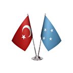 Mikronezya İkili Masa Bayrağı
