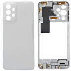 Samsung Galaxy A23  - SM-A235F FULL Kasa Arka Kapak Takım BEYAZ