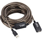 Aktif USB Dişi Erkek Uzatıcı Uzatma Ek Kablosu 15 Metre