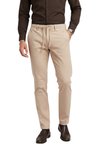 DeepSEA Erkek Camel Esnek Kumaş Slim Fit Beli Lastikli Günlük Spor Pantolon 2601070