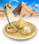 Antik Mısır Daire Piramit Çubuk Tütsülük ve Tealight