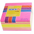 Hopax Stickn Yapışkanlı Not Kağıdı 76X76 Mm Küp 4 Renk 400 Yaprak 4-2153600-5001