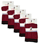 5 Adet Büyük Beden Redzone Likralı Boxer Bordo