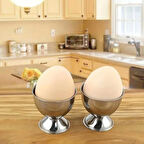 Reyo 2 Adet Paslanmaz Çelik Kadeh Haşlanmış Yumurta Tutucu, Kadeh Yumurtalık, Ev, Cafe Otel, Restaurant Yumurta Standı