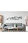 FERRARİ FORMULA 1 F1 Duvar Süsü Tablo Dekorasyonu 2D 45-50cm