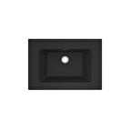 Real Stone ZENITH 65 Etajerli Siyah Granit Banyo Lavabosu 65x45