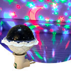 İpek Yıldızı® Kristal Gökyüzü Modlu Yıldızlı Hareketli 360 Derece Dönen Kristal Led Ampül