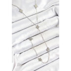 316L Çelik Kutup Yıldızı Figürlü Y Model Gümüş Renk Kadın Kolye