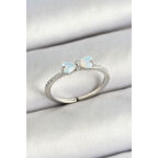 Pirinç Fiyonk Figürlü Zirkon Taşlı Gümüş Renk Ayarlanabilir Kadın Yüzük