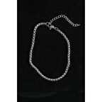 316L Çelik Örgü Model Gümüş Renk Erkek Bileklik