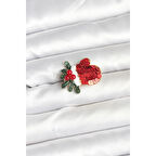 Kırmızı Model Yılbaşı Temalı Broş