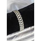 316L Çelik Gümüş Renk 12 mm Kalınlık Erkek Bileklik