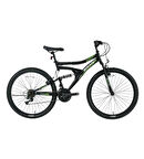 Bisan MTS4300 24 Jant 21 Vites Amortisörlü Dağ Bisikleti 40cm Siyah - Yeşil