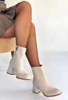 Tendy Bej Cilt Topuklu Bot
