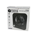 MASA ÜSTÜ VANTİLATÖR FAN=22CM 3 KADEME HIZ 40W  3 PERVANE  SİYAH PLS.STAND=28X27X13CM TR-516 (5365)