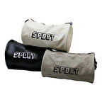 HESAPLI DERİ SİLİNDİR SEYAHAT ÇANTA (5365)