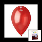 GM-110-53 METALİK - KIRMIZI BALON 11&amp;apos;&amp;apos; - 28CM - 100 PARÇA (5365)