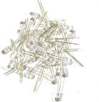 25 adet 5 mm Beyaz Led