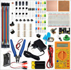 Breaboard Temel Elektrik Ve Elektronik Eğitim Full Set Dt830d Multimetre Yankeski