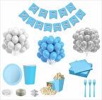 Mavi Beyaz 16 Kişilik Doğum Günü Seti
