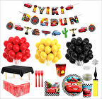 CARS TEMALI 8 KİŞİLİK FULL SET DOĞUM GÜNÜ SETİ