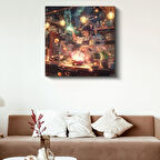 Büyülü Mutfak - Işıltılı Yemek Sanatı Anime Kanvas Tablo