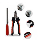 Paslanmaz Çelik Törpülü / Yaylı Kedi Köpek Tırnak Makası Seti