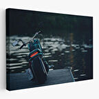 Motosiklet Kanvas Tablo, Büyük Kanvas Tablo, Motosiklet Sürücüleri İçin Bir Hediye-5379