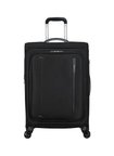 American Tourister Siyah Erkek Çekçekli Kumaş Valiz CLOUDRIDER-SPINNER M EXP TSA