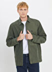 Lee Relaxed Haki Erkek Ceket LR13208941690 Haki Ceket