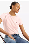 Levis Bisiklet Yaka Pembe Kadın T-Shirt A4917-0006
