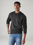 RELAXED ERKEK BİSİKLET YAKA SİYAH SWEATSHİRT A8398-0098