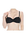 Kadın Siyah Desteksiz Straplez Sütyen 192