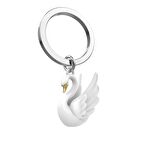 Metalmorphose Kuğu Anahtarlık Beyaz