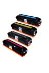 Hp Cb540a 541a 542a 543a Takım Yüksek Kapasite Muadil 4 Renk Toner