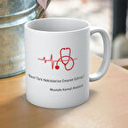 14 Mart Tıp Bayramı Beni Türk Hekimlerine Emanet Ediniz Baskılı Kupa Bardak