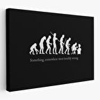 Bir Yerde Bir Şey Çok Yanlış Gitti Kanvas Duvar Tablosu-5410