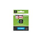 Dymo D1 Yedek Şerit, 12 Mm X 7 Mt, Şeffaf/ Kırmızı (45012)