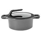 Berghoff Gem Virgo Gri 24Cm Derin Tencere