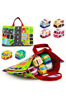 Oyun Matı, Taşıma Çantası, Araçlar İle Çocuklar İçin İlk Öğrenme Oyuncak Seti