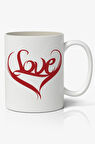 Sevgiliye Özel Sevgililer Günü Baskılı Kupa Bardak Kahve Kupa Bardak Model 10
