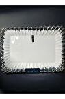 ROYKING SILVER DİKDÖRTGEN SUNUM TABAK 36*25