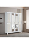 PEMA HOME Ege %100 Mdf 4 Kapaklı Dolap Gardırop