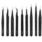 9in1 Anti̇stati̇k Hassas Paslanmaz Çeli̇k Tami̇r Cimbiz Seti̇