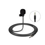 4 Pin 3.5 MM Telefon Bilgisayar Kamera İçin Yaka Mikrofonu